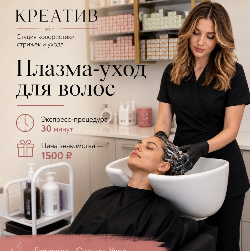 Плазма-уход для волос | гладкость и блеск
