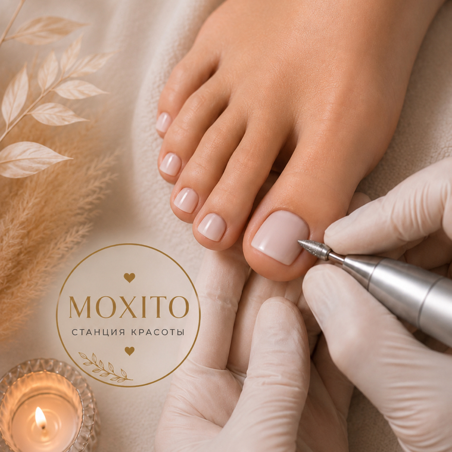 👣 Мини-педикюр без покрытия