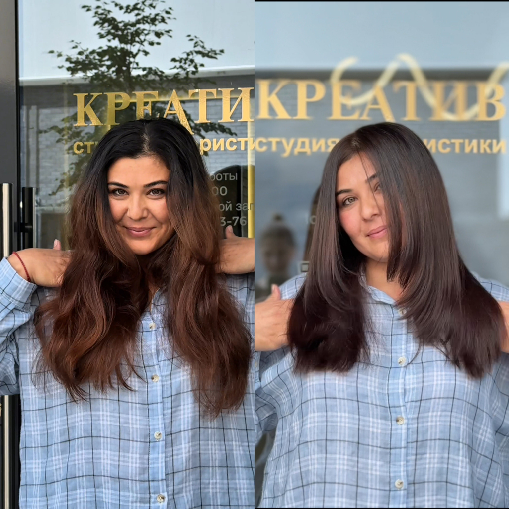 СПАтонирование ГЛУБИНА ЦВЕТА +стрижка | придания оттенка натуральным и окрашенным волосам  (длина до плеч) «Акция»