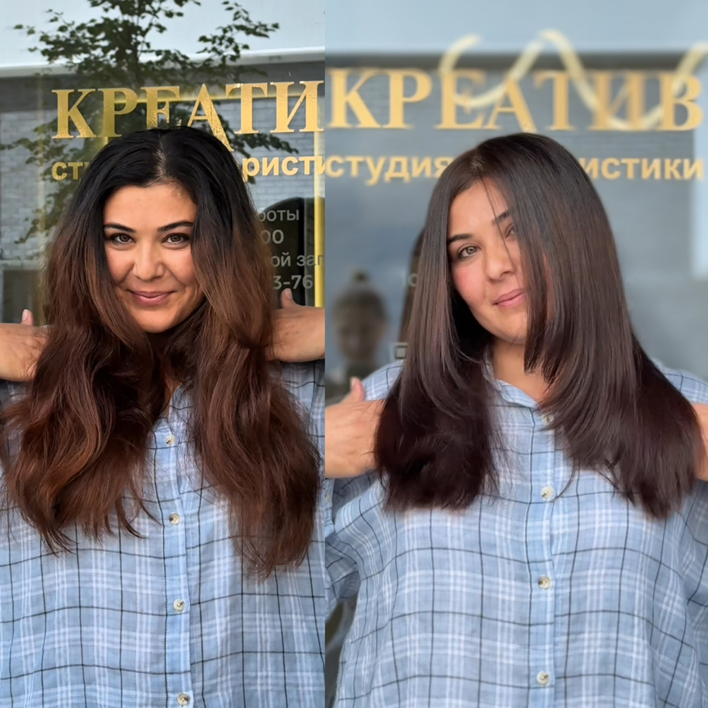СПАтонирование ГЛУБИНА ЦВЕТА +стрижка | придания оттенка натуральным и окрашенным волосам (длина ниже лопаток) «Акция»